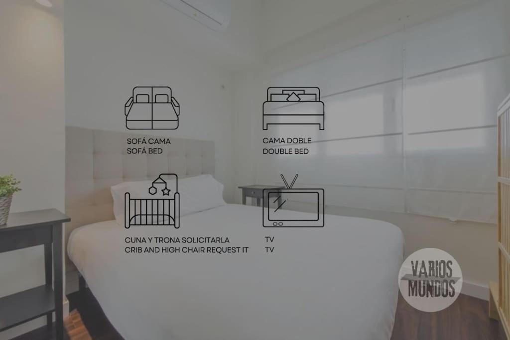 Super Cool Apt Para 4Pax En Plaza De Chueca Madrid Luaran gambar