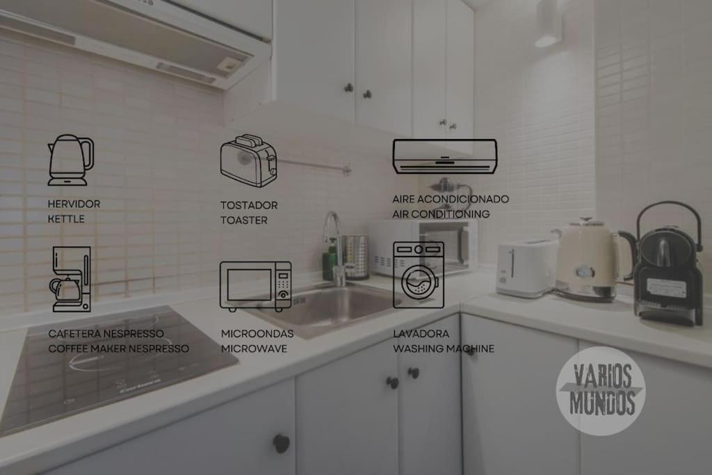 Super Cool Apt Para 4Pax En Plaza De Chueca Madrid Luaran gambar